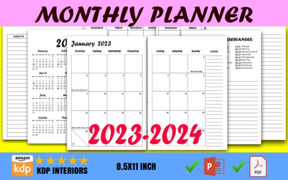 2023-2024 Monthly Planner: Your Ultimate Organizational Tool