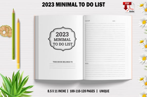 2023 Minimal to Do List for KDP: Your Ultimate Planning Companion