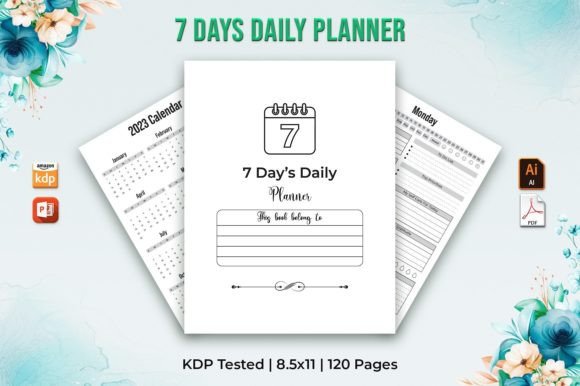 7 Days Daily Planner and Calendar Kdp: A Comprehensive Tool for Organizing Your Week