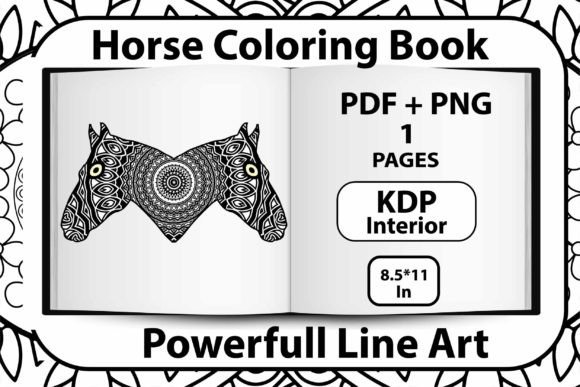 Horse Coloring Pages - Kdp Templates 2: A Creative and Engaging Resource for Artists and Publishers