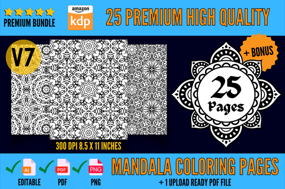 Strategic Use of Mandala Coloring Pages KDP Interior V7 for Creative and Business Success
