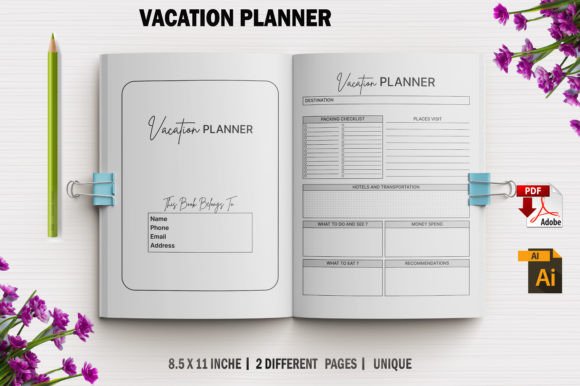 Unlock Your Perfect Trip with Editable Vacation Planner for KDP