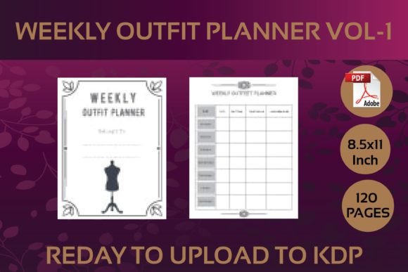 Weekly Outfit Planner Vol-1 KDP Interior